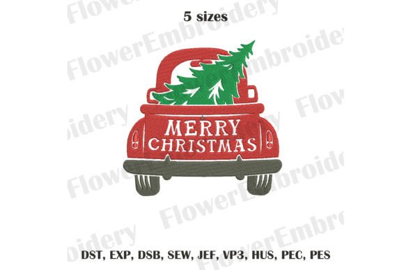 Christmas Truck with Tree