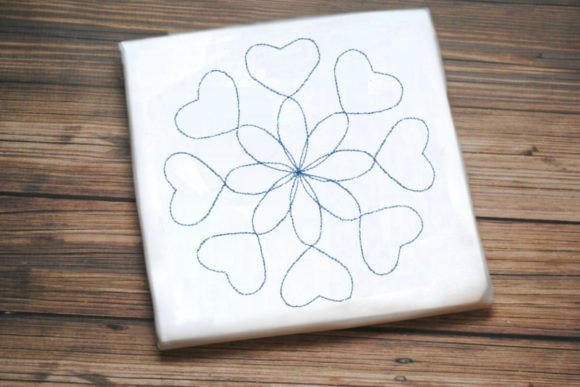 Cute Blue One Line Flower