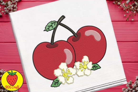 Cute Cherry and Flowers