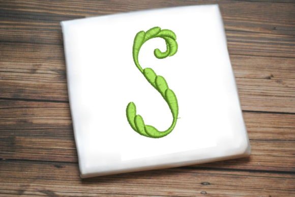 Decorative Green Leaf Element