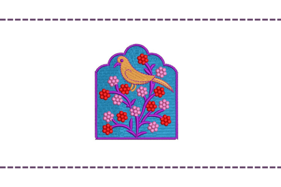 Flower Birds Badge