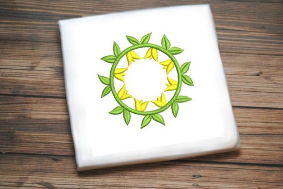 Green Yellow Flower Wreath