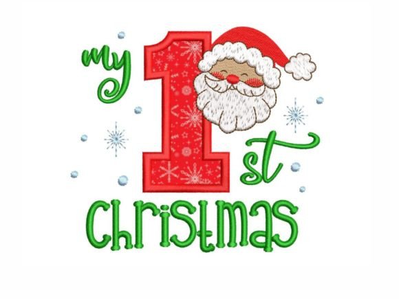My 1st Christmas Applique