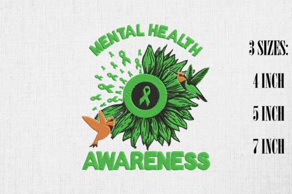 Sunflower and Hummingbirds Mental Health
