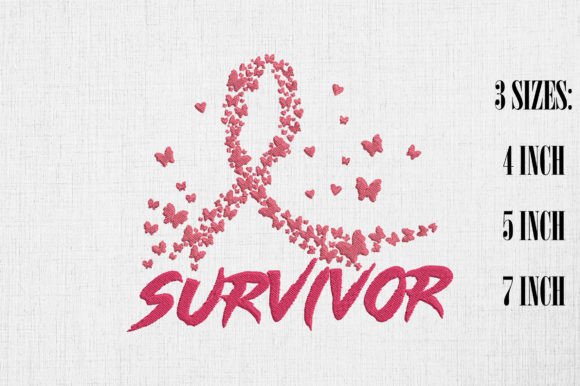 Survivor Pink Ribbon Won Breast Cancer
