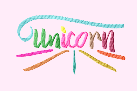 Unicorn Upright Lettering